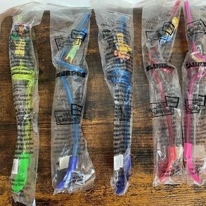 SOLD The Simpsons Movie 7-11 magnet slurpee straws all 6